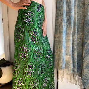 African Print Wrap Skirt